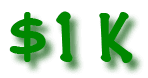 Green Text: $1 K